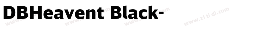 DBHeavent Black字体转换